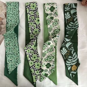 GREEN St. Patrick’s Day Twilly Set Accessories for Purses Bags Jewelry Hair